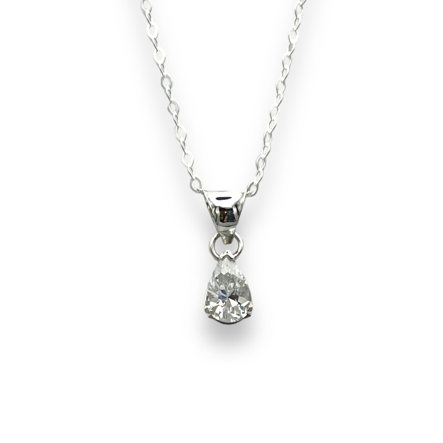 Pear Shaped Cubic Zirconia Pendant