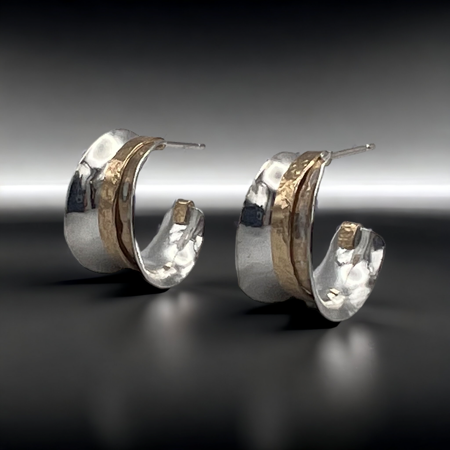 2594T - Post - Anticlastic Small Hoop Earrings