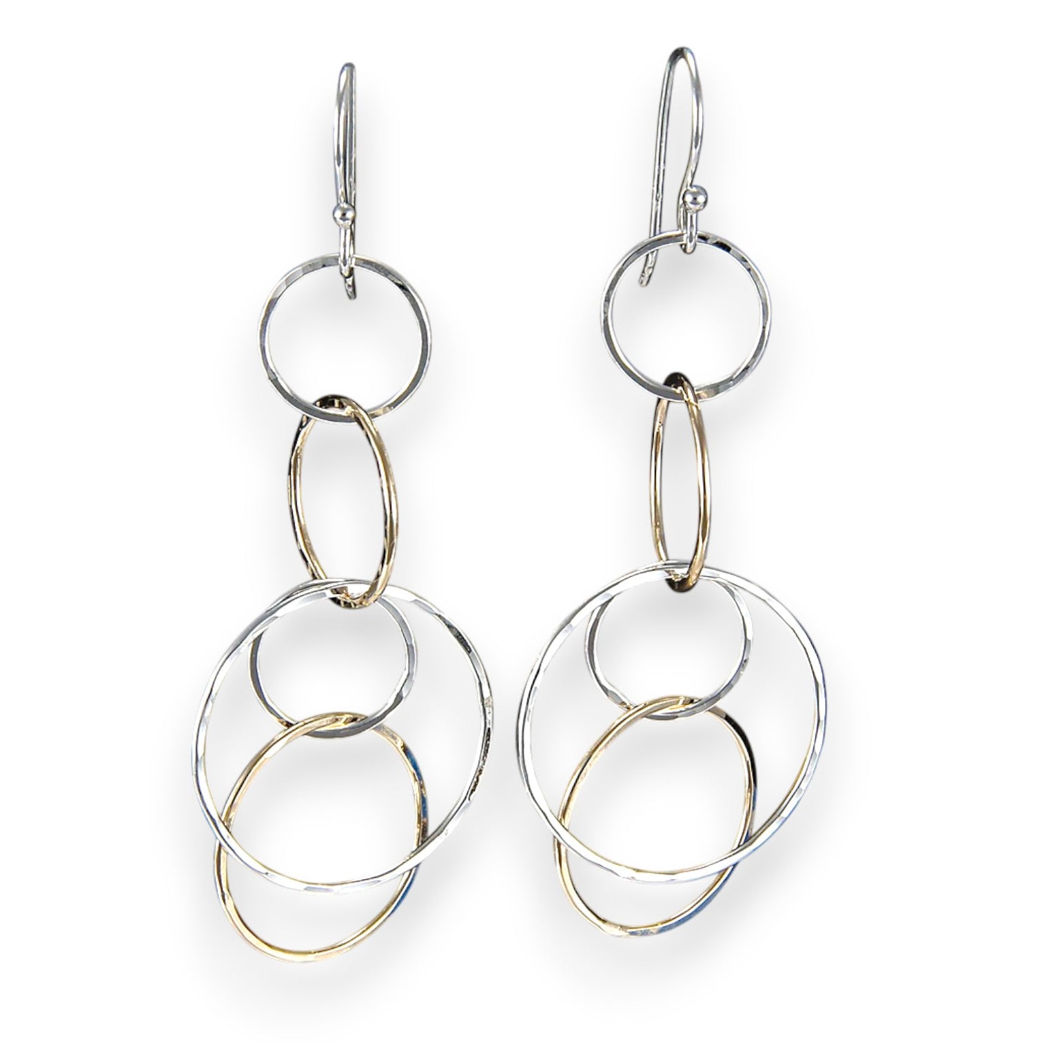 2233 - Dangling Triple Circles - Mixed Metal - Peter James