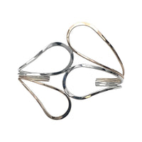 8076 - Double Mirrored Teardrop Cuff
