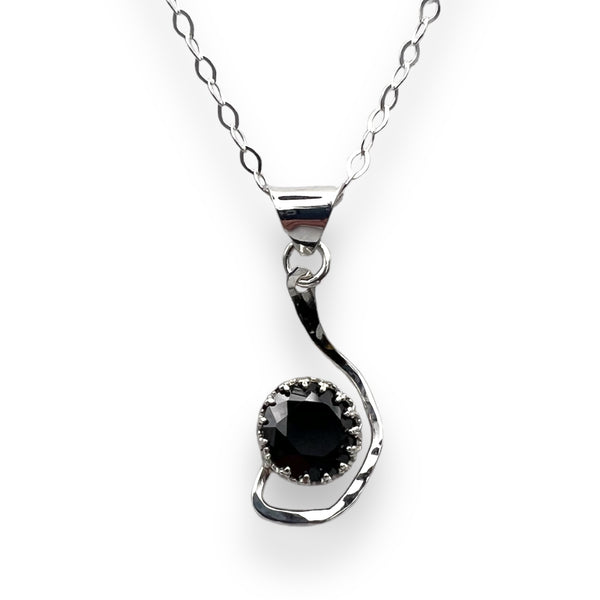 10mm Black CZ Pendant