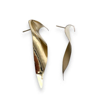Gold Filled Wavy Triangle Posts
