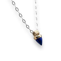 Coil Lapis Bullet Pendant