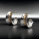 2594TCO - Post - Anticlastic Small Hoop Earrings